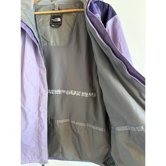 The North Face Women’s HyVent Hooded Lilac Purple Jacket Size XL No Vest LINER - Picture 10 of 15